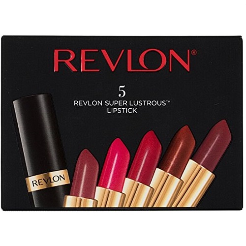 Revlon Super Lustrous Lipstick, 5 Piece Gift Set (Blushed, Softsilver Rose, Wine with Everything (Pearl), Coffee Bean, Rum Raisin), Only  $14.83, free shipping after using SS