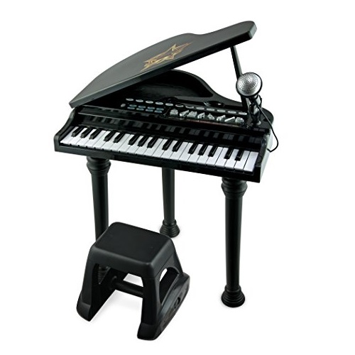 Winfun 兒童三角鋼琴 玩具，37鍵，原價$51.99，現點擊coupon后僅售$36.56，免運費