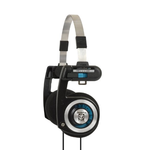 Koss Porta Pro On Ear Headphones with Case, Black / Silver $19.99