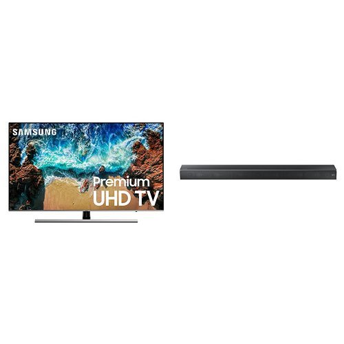 Samsung UN55NU8000FXZA FLAT 55” 4K UHD 8 Series Smart TV 2018 with Electronics Sound+ Premium Soundbar (HW-MS650/ZA), Works with Alexa, Only $1,075.98, free shipping