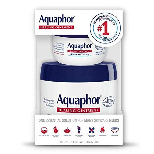 史低价！Aquaphor优色林万用修复乳霜，成人款，14oz + 3.5 oz套装，原价$19.99，现仅售$12.85 ，免运费