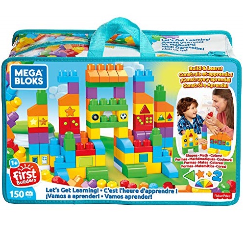 MEGA BLOKS Let's Get Learning! Toy Building Set With 150 Big Building Blocks, Educational Gift Set For Boys And Girls, Ages 1 And Up, Only $19.99
