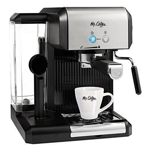 Mr. Coffee Café Steam Automatic Espresso and Cappuccino Machine, Silver/Black, Only $80.29, free shipping