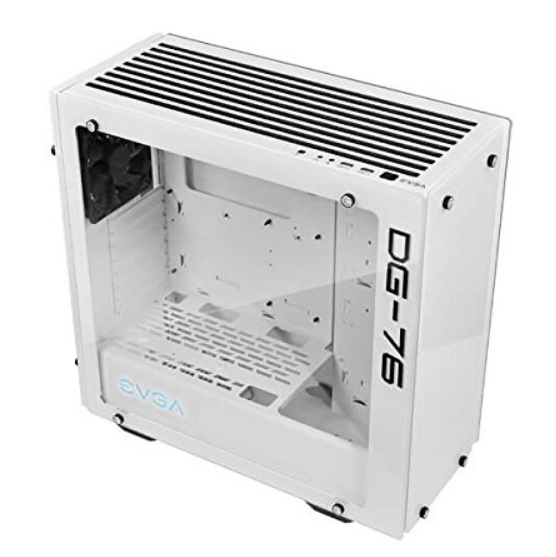 EVGA DG-76 Alpine White Mid-Tower, 2 Sides of Tempered Glass, RGB LED and Control Board, Gaming Case 166-W1-2232-KR $69.99，free shipping