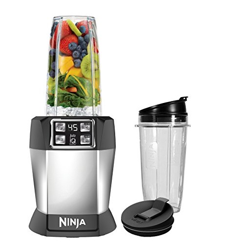 Nutri Ninja Personal Blender with 1000 Watt Auto-IQ Base for Juices, Shakes and Smoothies with 18 and 24-Ounce Cups, and 75 Recipe Book (BL480D), Only $59.99