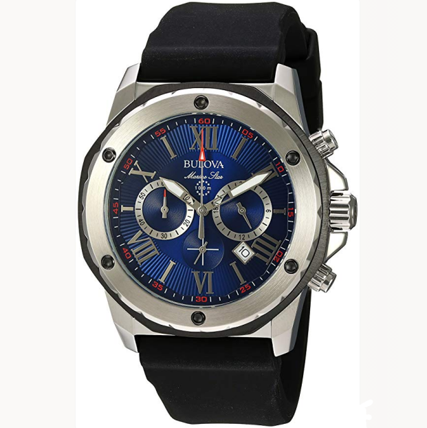 史低價！Bulova 98B258 寶路華男士海洋之星多功能石英手錶，原價$475.00，現僅售$139.97，免運費