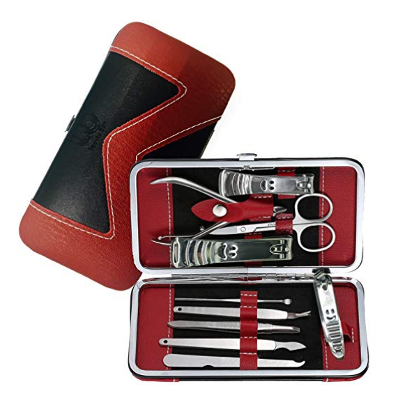 Manicure Pedicure Set Nail Clippers - 10 Piece Stainless Steel Manicure Kit - tools for nail, Cutter Kits -Perfect gift $7.45
