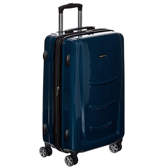 AmazonBasics 24吋 萬向輪硬殼行李箱 $48.81，免運費