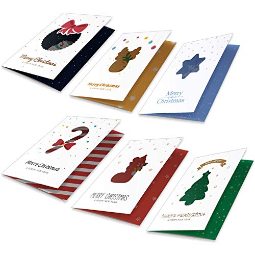 Cyber Week Deal! Kustares可爱中空设计圣诞卡（30张卡片带信封），使用折扣码后仅售$9.99 免运费！