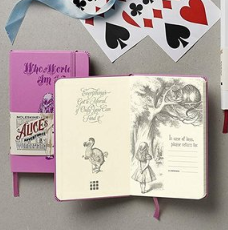 Moleskine Alice's Adventures in Wonderland Limited Edition Notebook, Pocket, Ruled, Pink Magenta, Hard Cover (3.5 x 5.5) only $8.31