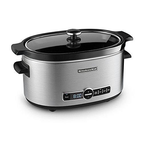 KitchenAid KSC6223SS 6-Qt. Slow Cooker with Standard Lid - Stainless Steel, Only $59.99, You Save $70.00(54%)