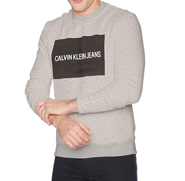​Calvin Klein Men's Institutional Logo Crew Neck Sweatshirt only $22.93