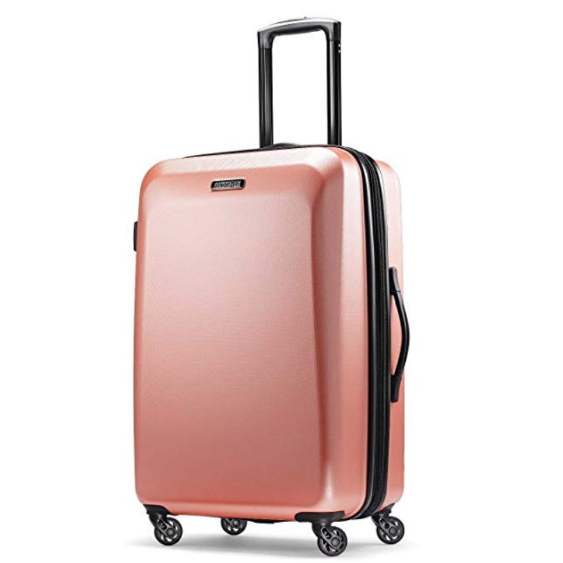 American Tourister Moonlight Spinner 24, Rose Gold $54.59，free shipping