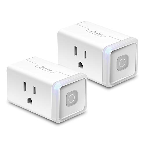 TP-LINK HS103P2 10 Amp Mini WiFi Smart Plug No Hub Required, Works with Alexa Echo & Google Assistant, 2-Pack, White, Only $12.49