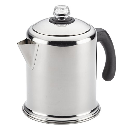 史低價！Farberware 經典不鏽鋼咖啡壺，12杯量，原價$34.99，現僅售$24.49，免運費