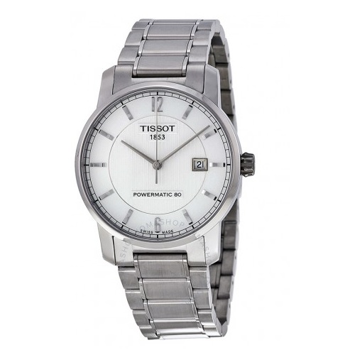 TISSOT T-Classic Titanium Automatic Silver Dial Men's Watch T0874074403700 Item No. T087.407.44.037.00, only $275.00 after using coupon code, free shipping
