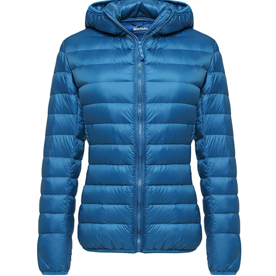 Wantdo Women's Hooded Packable Ultra Light Weight Short Down Jacket $54.76，free shipping
