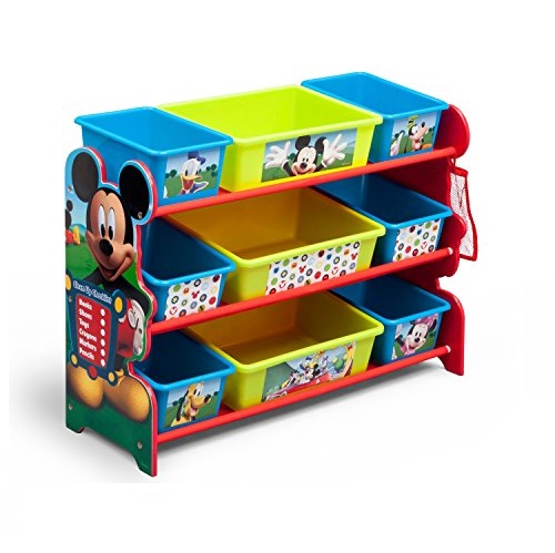 Delta Children 9 Bin Plastic Organizer, Disney Mickey Mouse, Only $26.60 after clipping coupon, free shipping