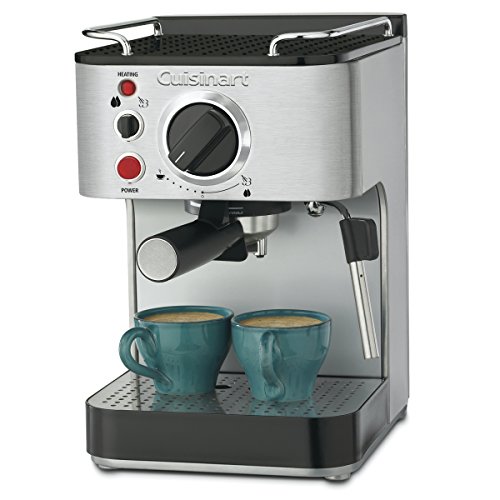 史低價！Cuisinart EM-100 15-Bar 不鏽鋼咖啡機，原價$199.00，現僅售$89.94，免運費