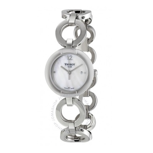 TISSOT Pinky by Mother of Pearl Dial Ladies Watch Item No. T084.210.11.117.01, only $124.99 after applying the coupon code, free shipping