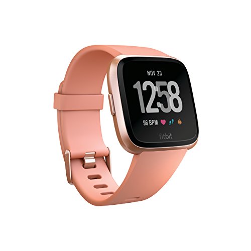 Fitbit Versa Smart Watch, Peach/Rose Gold Aluminium, One Size (S & L Bands Included), Only $148.96, free shipping