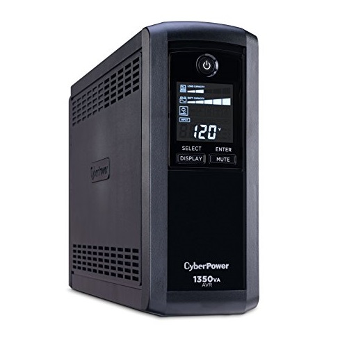 CyberPower CP1350AVRLCD Intelligent LCD UPS System, 1350VA/815W, 10 Outlets, AVR, Mini-Tower, Only $99.95, free shipping