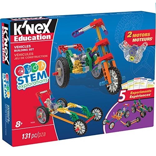K’NEX 车辆 搭建模块玩具，共130块/颗粒，原价$24.99，现仅售$19.99，免运费