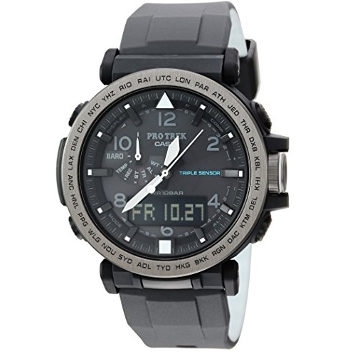 Casio Men's 'PRO TREK' Solar Powered Silicone Watch, Color:Black (Model: PRG-650Y-1CR), Only $159.00, free shipping
