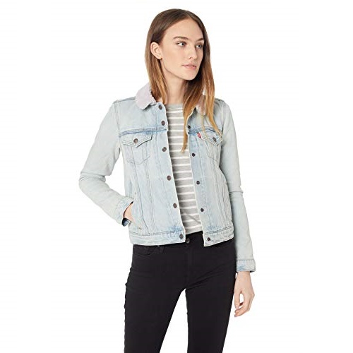 Levi's Women's Thermore Original Trucker Jackets, Lavender rain, Only $21.02, free shipping