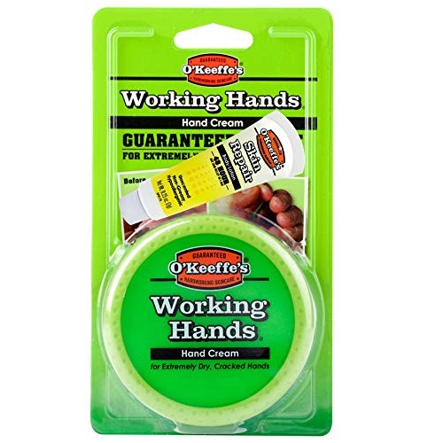 O'Keeffe's Working Hands Hand Cream, 3.4 ounce Jar with Bonus Skin Repair Sample Tube, Only $6.49, free shipping