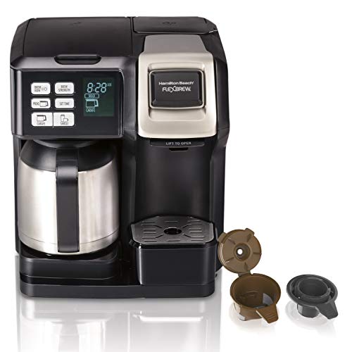 Hamilton Beach (49966) FlexBrew Coffee Maker with Thermal Carafe, Single Serve & Full Coffee Pot, Programmable, Stainless Steel, Only $69.99, free shipping