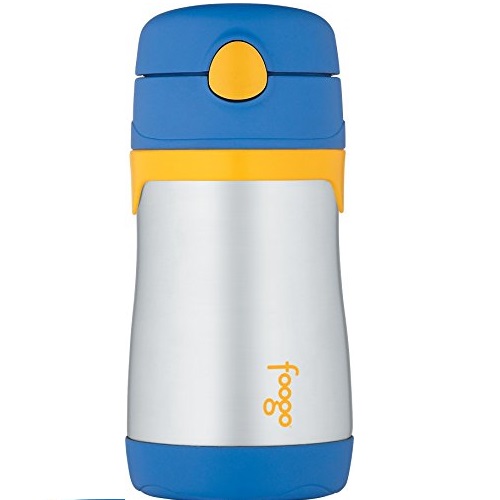Thermos FOOGO Vacuum Insulated 10 Ounce Straw Bottle, Blue - 10 oz, Only $9.91