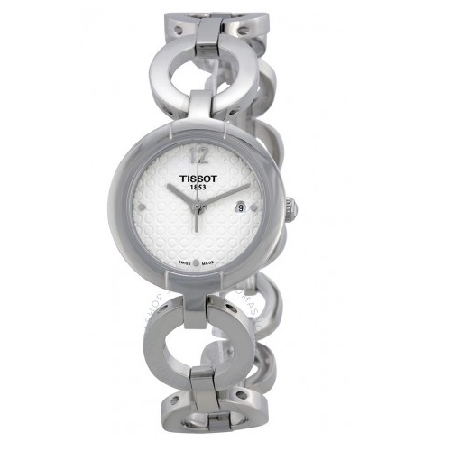 Jomashop：白菜！速搶！Tissot 天梭 Pinky 系列 銀白色圓盤女士手鏈式氣質腕錶 T0842101101701，原價$325，現使用折扣碼后僅售 $94.99，免運費