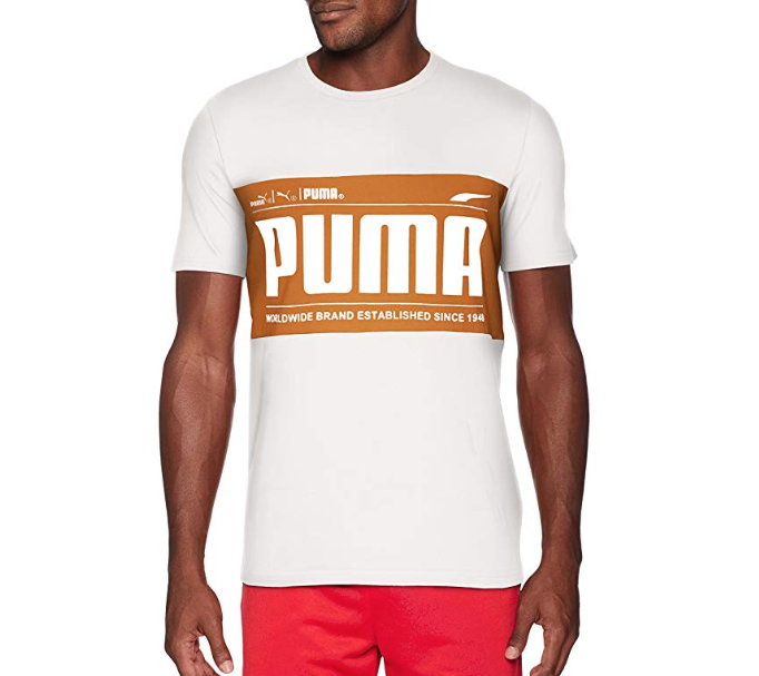 PUMA Men's Graphic Logo Block Tee only $15.17