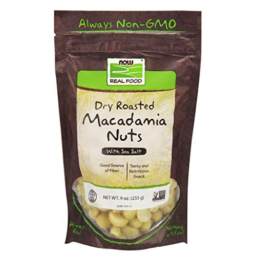 NOW Foods Roasted and Salted Macadamia Nuts, 9-Ounce $10.99