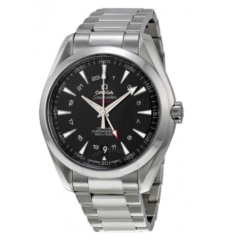OMEGA Seamaster Aqua Terra GMT Automatic Black Dial Stainless Steel Men's Watch Item No. 231.10.43.22.01.001, only $3895.00 after using coupon code, free shipping