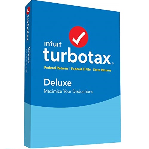 史低价！TurboTax 2018年报税软件套装，Deluxe版，包括Fed 联邦税 +州税，原价$59.99，现仅售$39.99，免运费