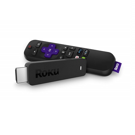 Roku Streaming Stick | Portable, Power-Packed Streaming Device with Voice Remote with Buttons for TV Power and Volume, Only $29.99, free shipping