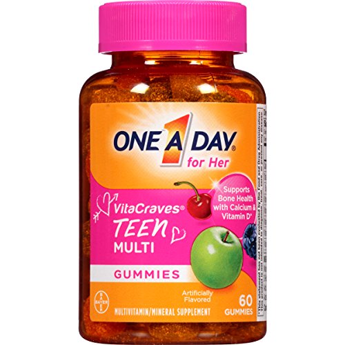 One A Day For Her VitaCraves Teen Multivitamin Gummies, 60 Count, Only$6.07. free shipping after using SS