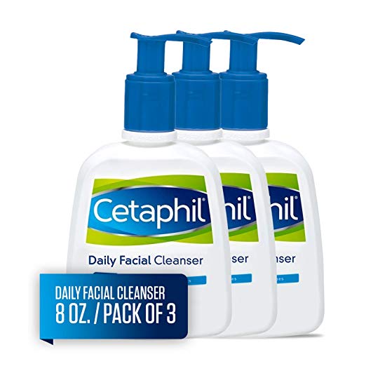 Cetaphil 洁面乳，8 oz/瓶，共3瓶，原价$23.97，现点击coupon后仅售$15.19，免运费