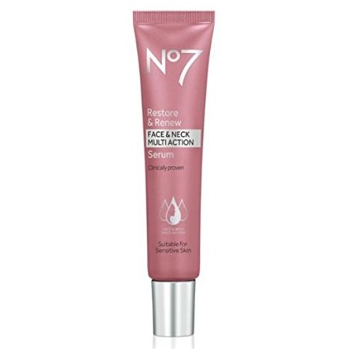 No7 Restore & Renew Face & Neck MULTI ACTION Serum 30ml, Only $27.01, free shipping