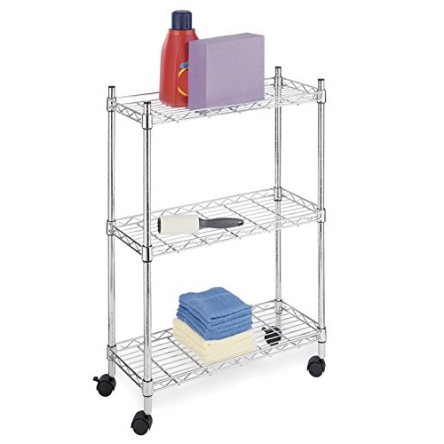Whitmor Supreme Laundry Cart and Versatile Storage Solution - Chrome, Only   $19.34 after clipping coupon, free shipping