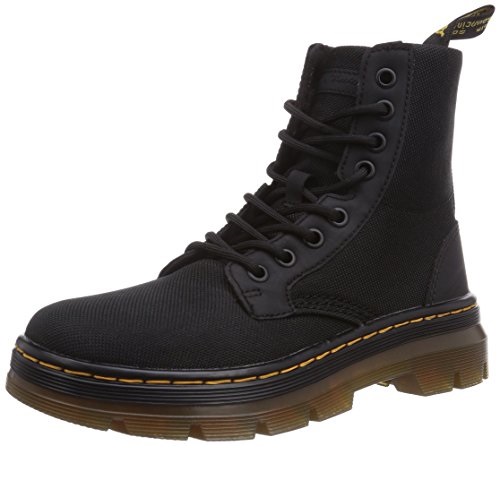 Dr. Martens Men's Combs Nylon Combat Boot, Black, 11 UK/12 M US, Only $61.94, free shipping