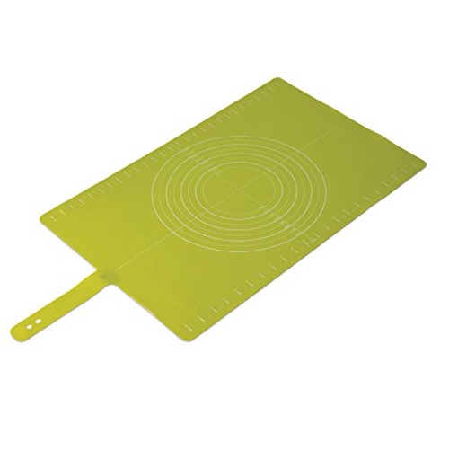 Joseph Joseph 20031 Silicone Roll-Up Pastry Mat with Measurements, Green, Only $11.88