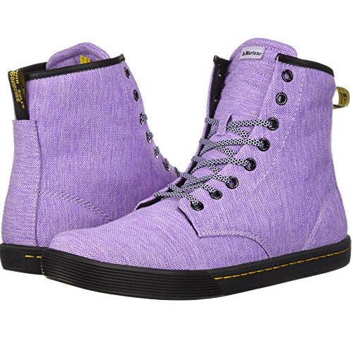 Dr. Martens Women's Sheridan Fashion Boot, Purple Heather Woven Textile, 3 Medium UK (5 US), Only $29.99, free shipping