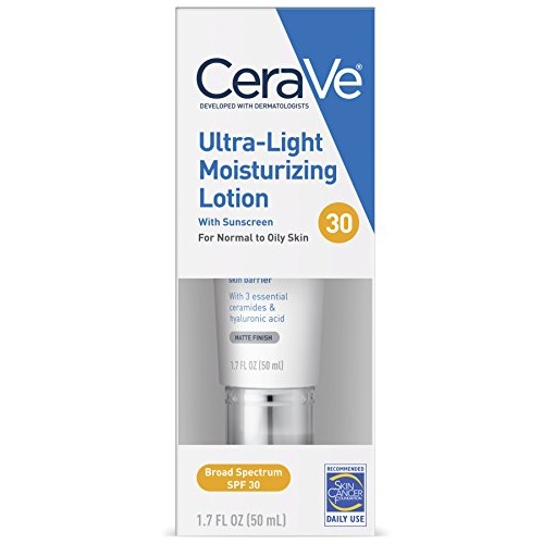 CeraVe Face Moisturizer with SPF 30 | 1.7 Ounce | Light-Weight Face Lotion with Hyaluronic Acid | Fragrance Free, Only $10.29, free shipping after using SS