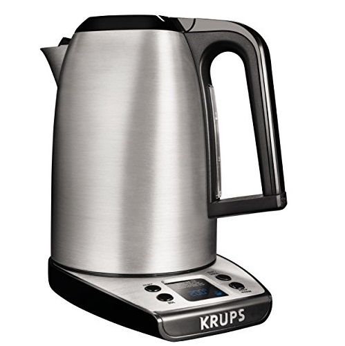 KRUPS Electric Kettle, Instant Coffee, Adjustable Temperature, Stainless Steel Housing, 1.7 Liter, Silver, Only $35.99, You Save $72.00(67%)