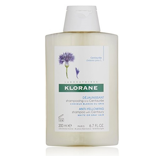 Klorane Anti -Yellowing Shampoo with Centaury for Blonde, White, Silver, Pastel Hair with Natural Blue Pigments, 6.7 oz., Only $12.50, free shipping