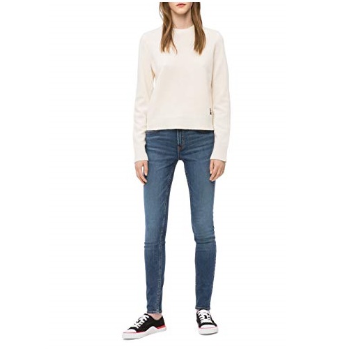 Calvin Klein womens CKJ 001 Mid Rise Super Skinny Fit Jean, malibu blue mid, 29x38, Only $12.40, free shipping