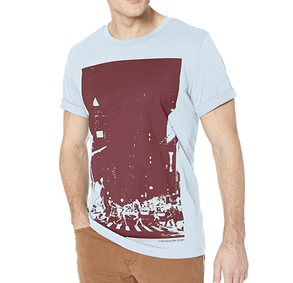 Calvin Klein Men's Short Sleeve T-Shirt Logo York only $9.81